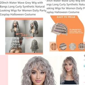 NEW CURLY SILVER/GRAY